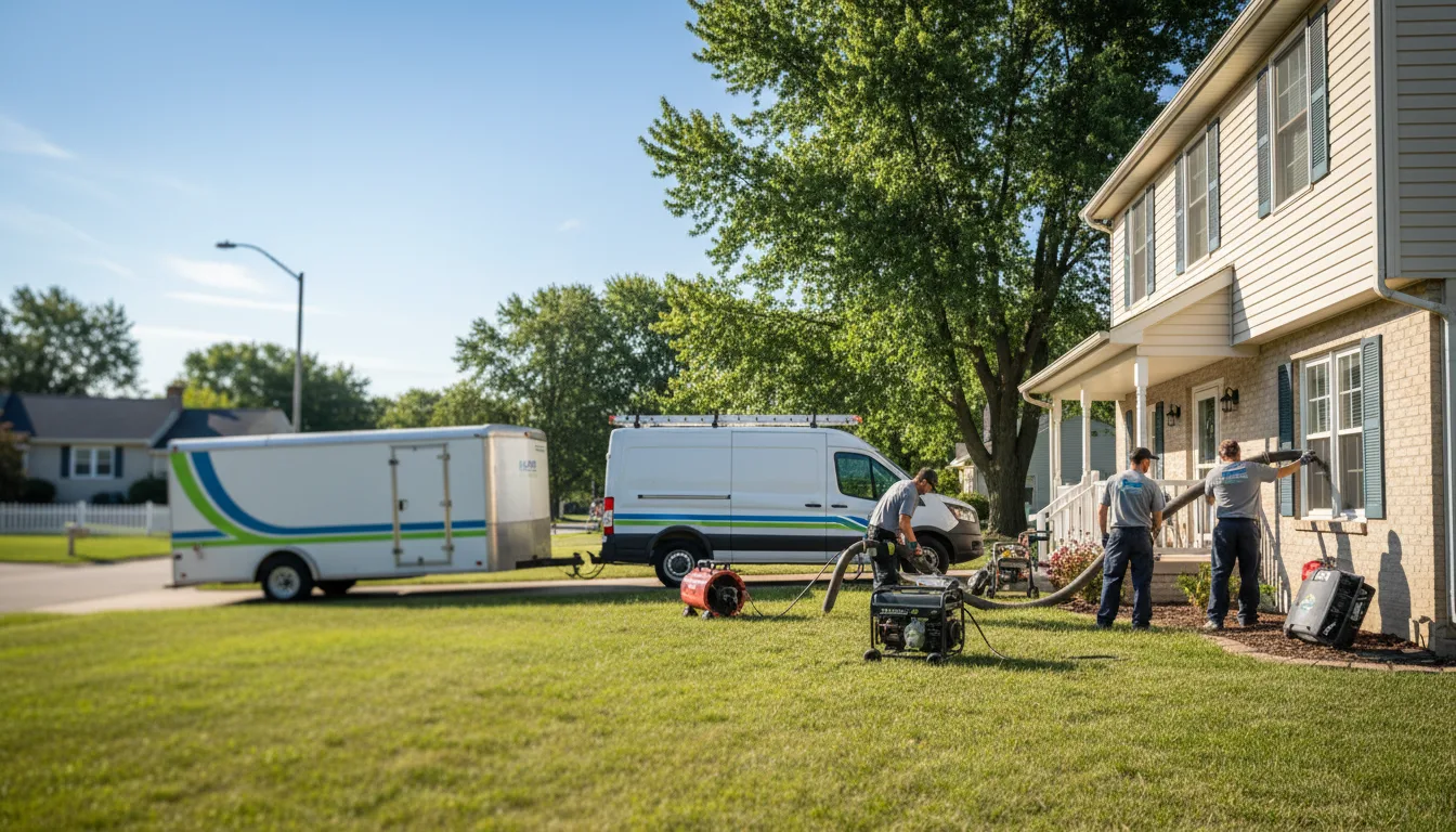 Flooded Basement Restoration And Cleanup With Repair in La Porte City, IA near me